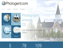 Tablet Screenshot of photogent.com